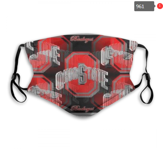 NCAA Ohio State Buckeyes #8 Dust mask with filter->ncaa dust mask->Sports Accessory
